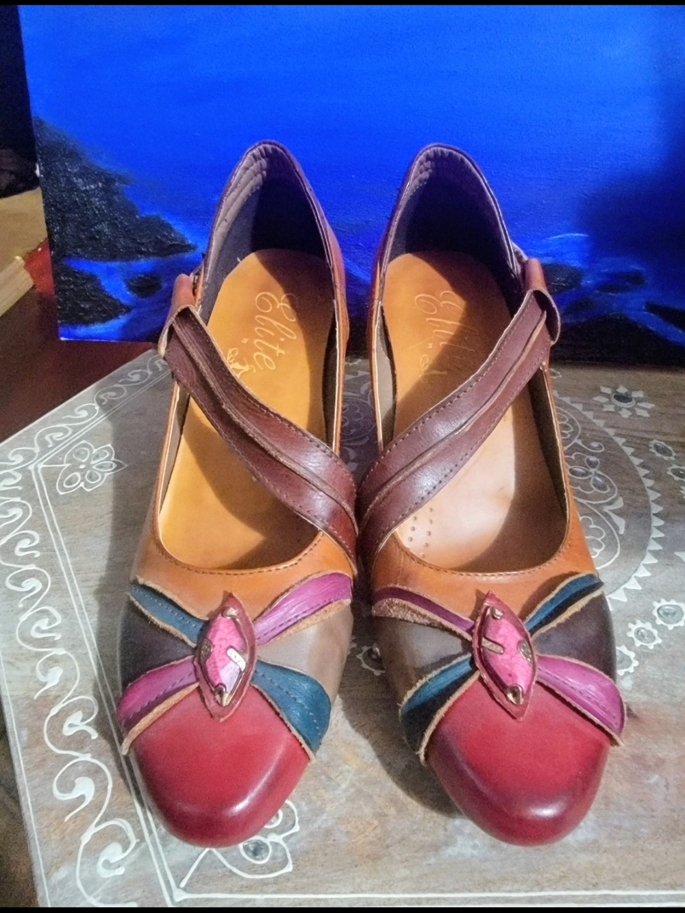 Elite by Corkys Honeysuckle Floral Pump Heel size 7